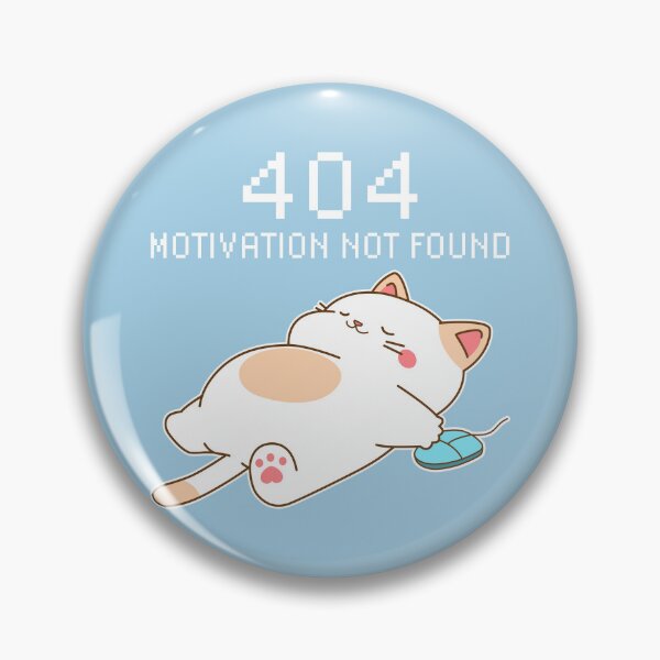 Item preview, 404 Motivación no encontrada – Diseño de gato durmiendo kawaii designed and sold by NiceHatHarry.