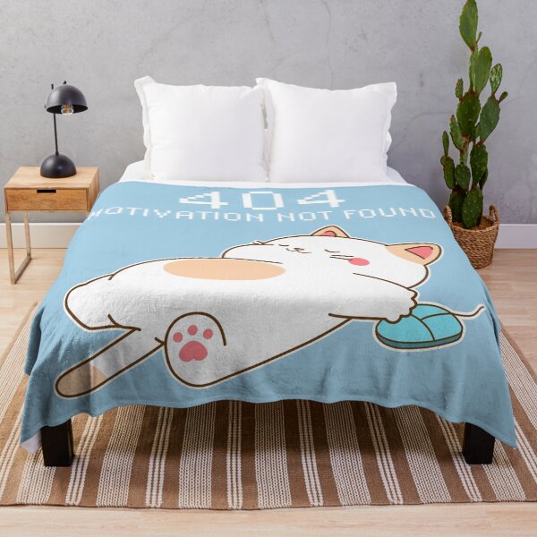 Item preview, 404 Motivation Not Found – Kawaii Sleeping Cat Design designed and sold by NiceHatHarry.