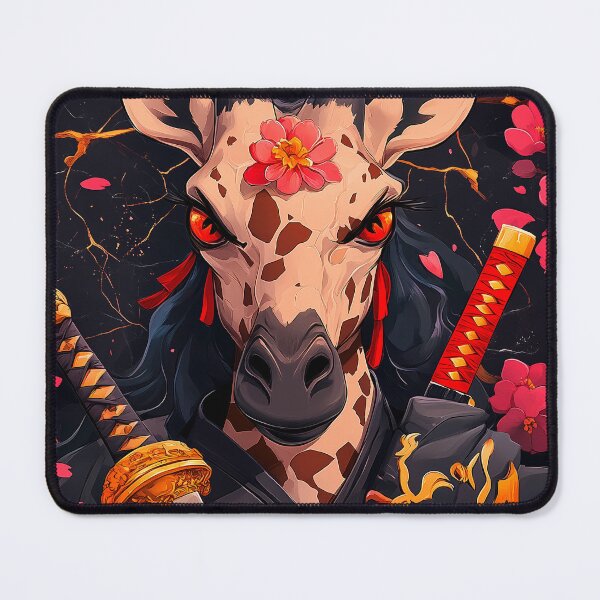 Item preview, Animal Fearless Giraffe Samurai Cherry Blossom Warrior Elegance Majesty designed and sold by bolleykoldl.