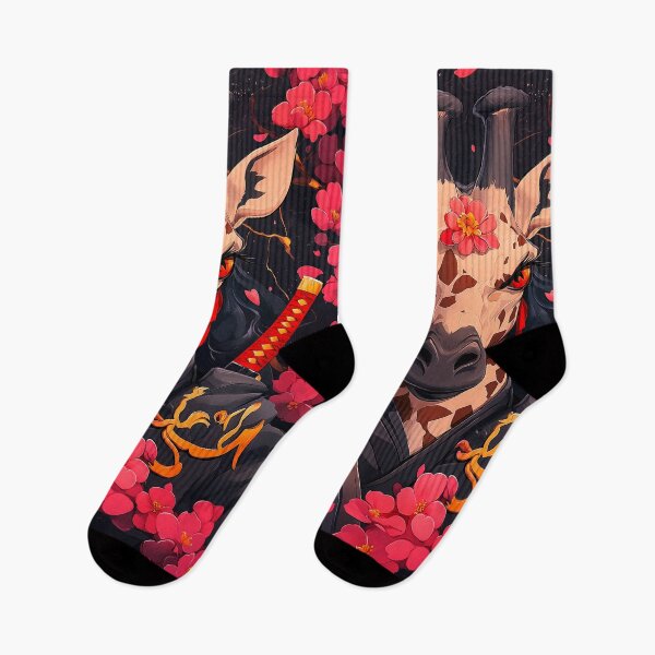 Item preview, Animal Fearless Giraffe Samurai Cherry Blossom Warrior Elegance Majesty designed and sold by bolleykoldl.