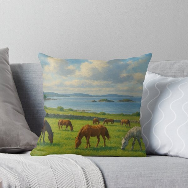 Item preview, Horse idyll at the water's edge designed and sold by Sigtrix.