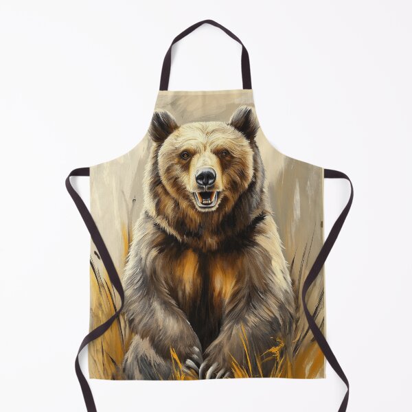 Item preview, Stunning Grizzly bear Painting for Home & Office designed and sold by LazyOwlStore.