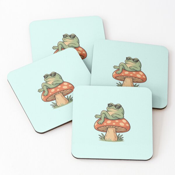 Item preview, Cool Frog on Mushroom designed and sold by Miximondo.