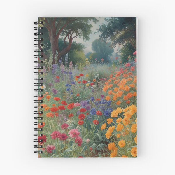 Item preview, A Beautiful Flower Garden painting inspired by Gustav Klimt designed and sold by Vintage Designs +.