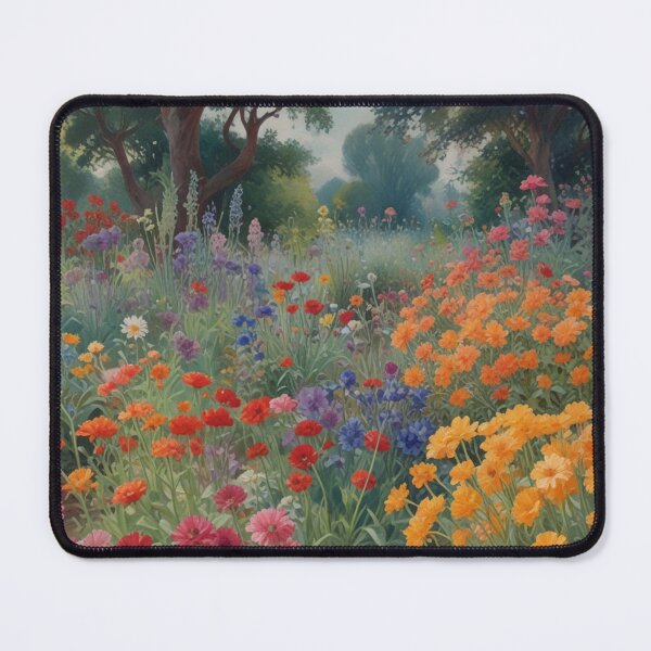 Item preview, A Beautiful Flower Garden painting inspired by Gustav Klimt designed and sold by Vintage Designs +.