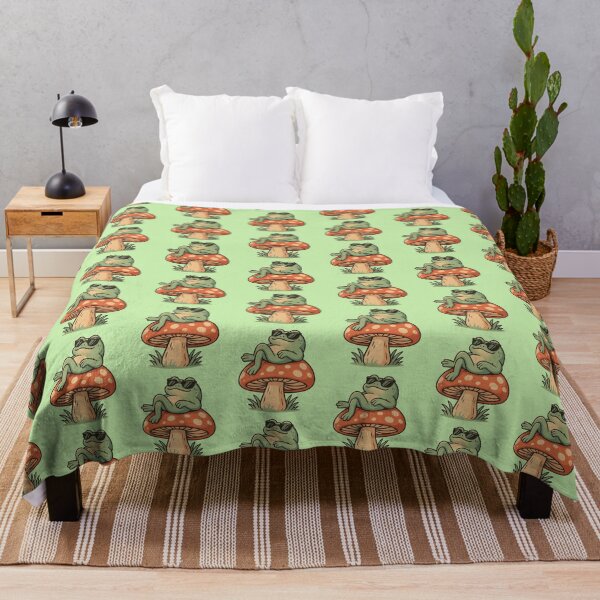 Item preview, Cool Frog on Mushroom designed and sold by Miximondo.