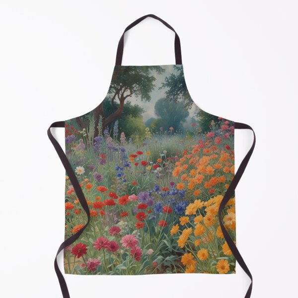 Item preview, A Beautiful Flower Garden painting inspired by Gustav Klimt designed and sold by Vintage Designs +.