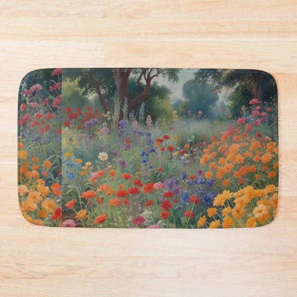 Item preview, A Beautiful Flower Garden painting inspired by Gustav Klimt designed and sold by Vintage Designs +.