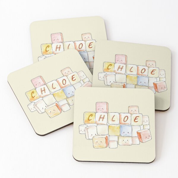 Item preview, Chloe's Blocks - Playful Name Illustration designed and sold by my-wishlist.