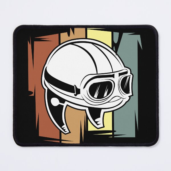 Item preview, Retro Helmet Caferacer and Custom Biker Illustration designed and sold by AndreMi.