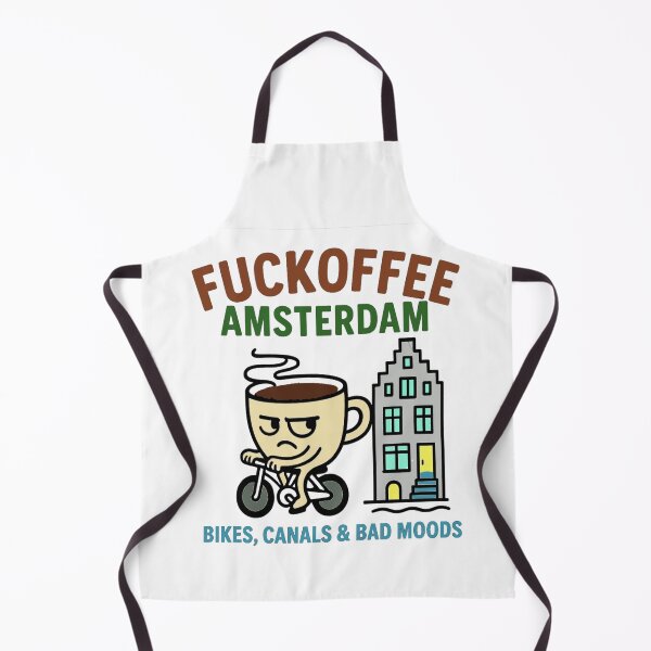Item preview, Fuckoffee Amsterdam: Bikes, Canals & Caffeine Addict Vibes – I Love Coffee!  designed and sold by Globalcitytees.
