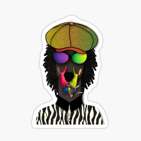 El Pinscher Stylin Does Reggae Sticker