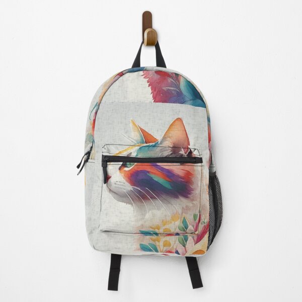 Item preview, Feline Muse in Floral Dreamscape designed and sold by mythographiaart.