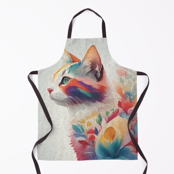 Item preview, Feline Muse in Floral Dreamscape designed and sold by mythographiaart.