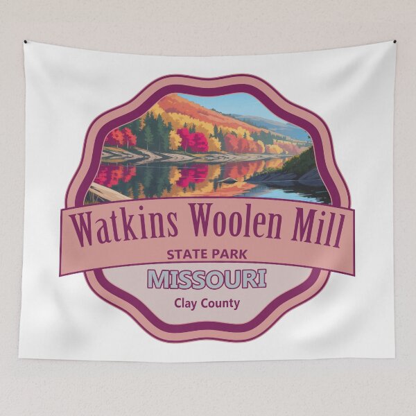 Item preview, Watkins Woolen Mill State Park, Clay County, Missouri designed and sold by Wanderful-roads.