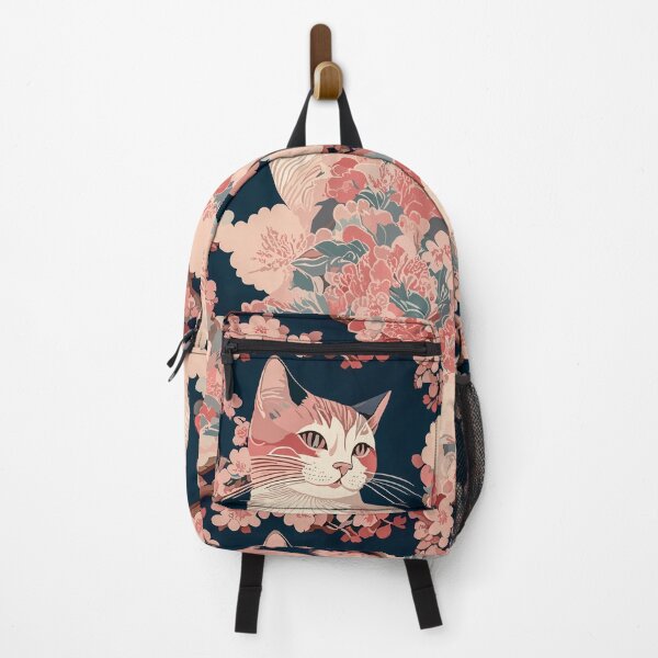 Item preview, Whimsical Cat in Blooming Garden designed and sold by mythographiaart.