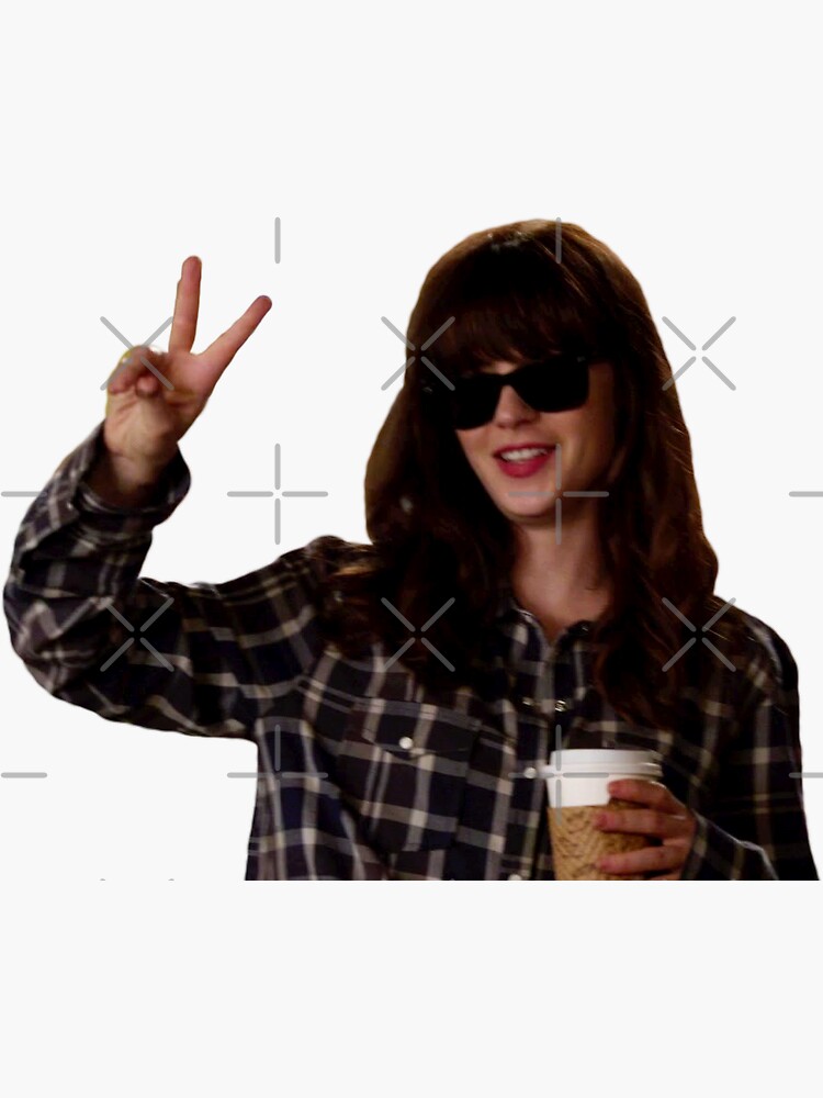 "New Girl hungover Jess Day" Sticker for Sale by ellalucy Redbubble