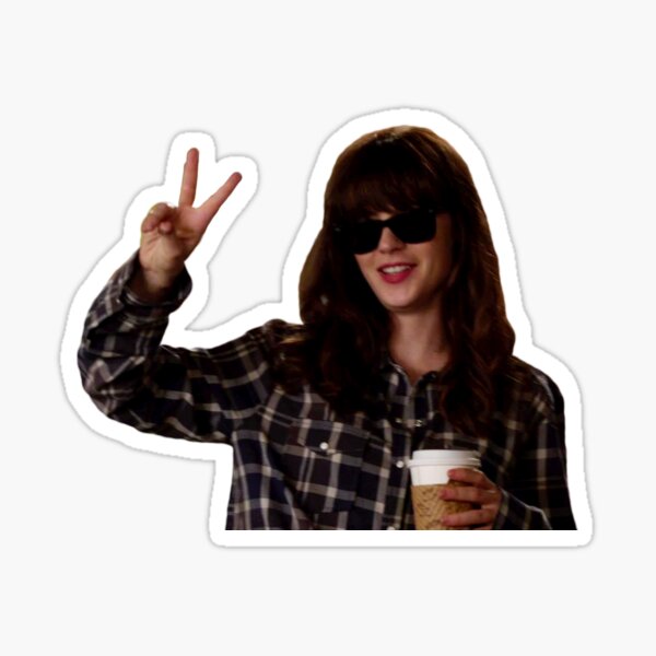New Girl: hungover Jess Day Sticker