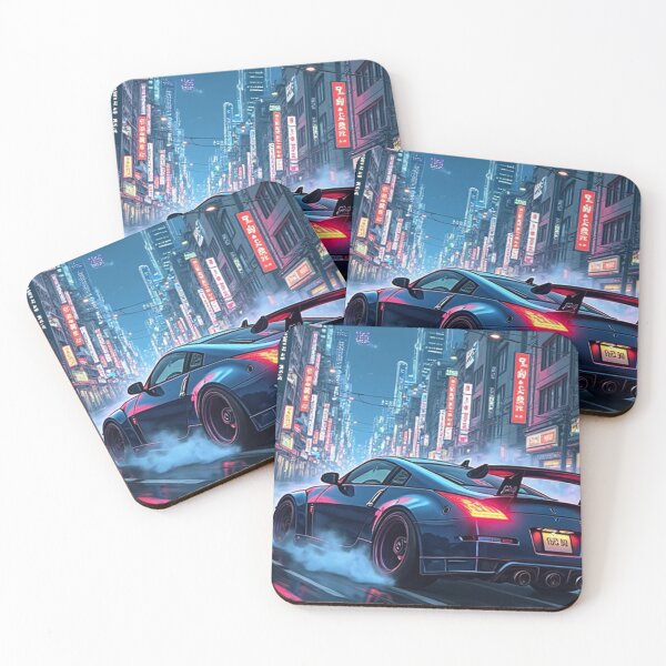 Item preview, Neo Tokyo Drift – Black 350Z Cyberpunk Style designed and sold by KingCrabKC.