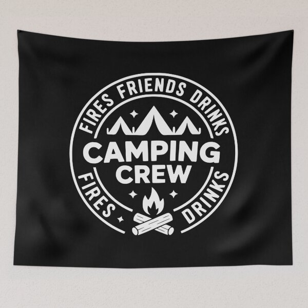 Item preview, Copie de Fires Friends Drinks Camping Crew Outdoor Adventure designed and sold by kynzify.