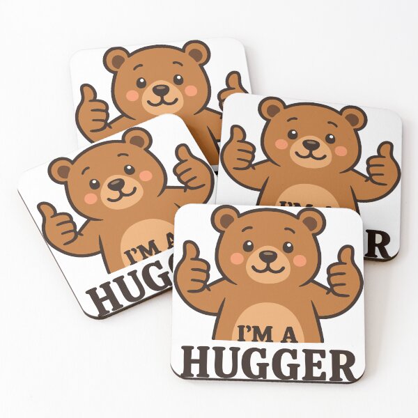 Item preview, Cute Cartoon Bear I'm A Hugger Funny Animal Design designed and sold by graphicnew.
