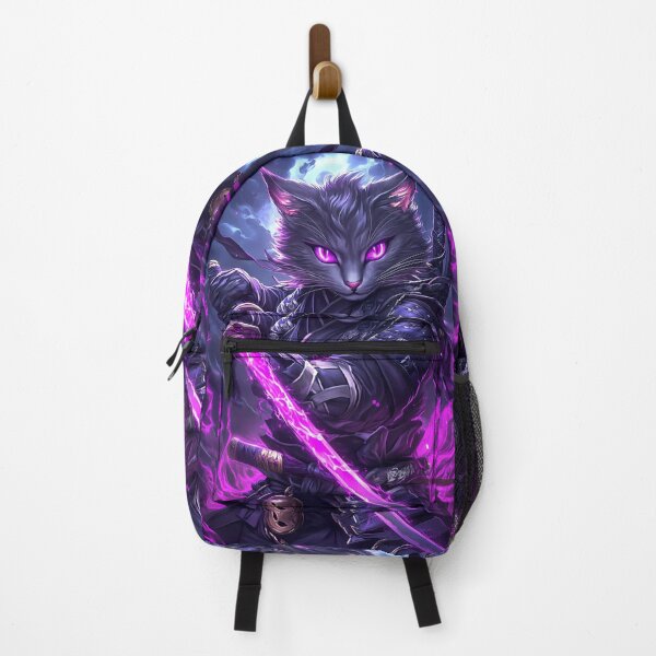 Item preview, Animal Fierce Samurai Cat Armor Clad Mystic Purple Nightblade Strike designed and sold by yinttigrric.