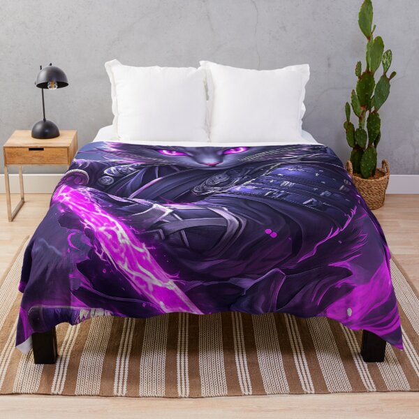 Item preview, Animal Fierce Samurai Cat Armor Clad Mystic Purple Nightblade Strike designed and sold by yinttigrric.