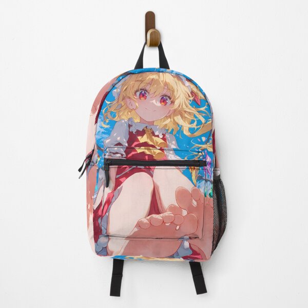 Item preview, Flandre Scarlet Touhou Anime Girl Waifu Whimsical Barefoot Fantasy Sky designed and sold by Cautenjari.