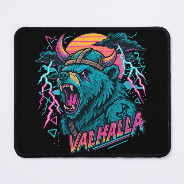 Item preview, Cool Bear Berserker Viking Valhalla Norse Retro designed and sold by TomFrontierArt.