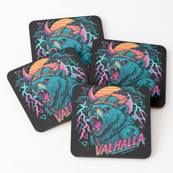 Item preview, Cool Bear Berserker Viking Valhalla Norse Retro designed and sold by TomFrontierArt.