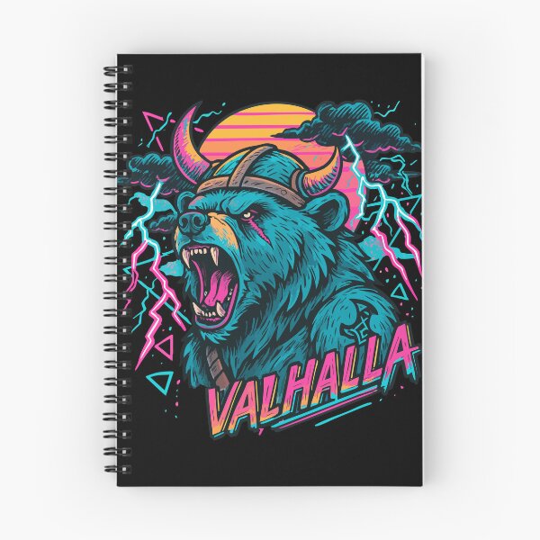 Item preview, Cool Bear Berserker Viking Valhalla Norse Retro designed and sold by TomFrontierArt.