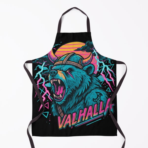 Item preview, Cool Bear Berserker Viking Valhalla Norse Retro designed and sold by TomFrontierArt.