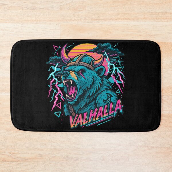 Item preview, Cool Bear Berserker Viking Valhalla Norse Retro designed and sold by TomFrontierArt.