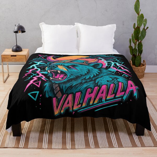 Item preview, Cool Bear Berserker Viking Valhalla Norse Retro designed and sold by TomFrontierArt.
