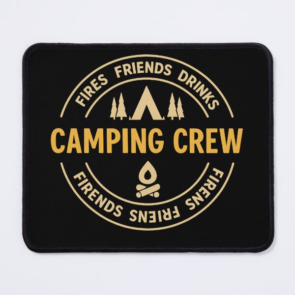 Item preview, Copie de Copie de Fires Friends Drinks Camping Crew Outdoor Adventure designed and sold by kynzify.