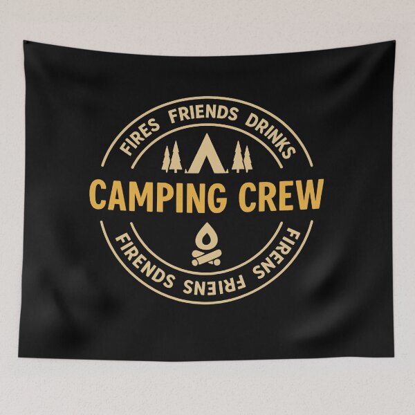 Item preview, Copie de Copie de Fires Friends Drinks Camping Crew Outdoor Adventure designed and sold by kynzify.