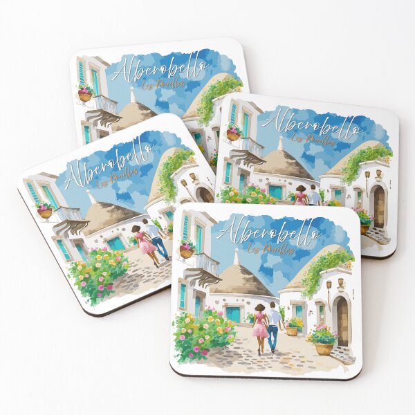 Item preview, Romance in Alberobello – Puglia in watercolor designed and sold by Limmagin.
