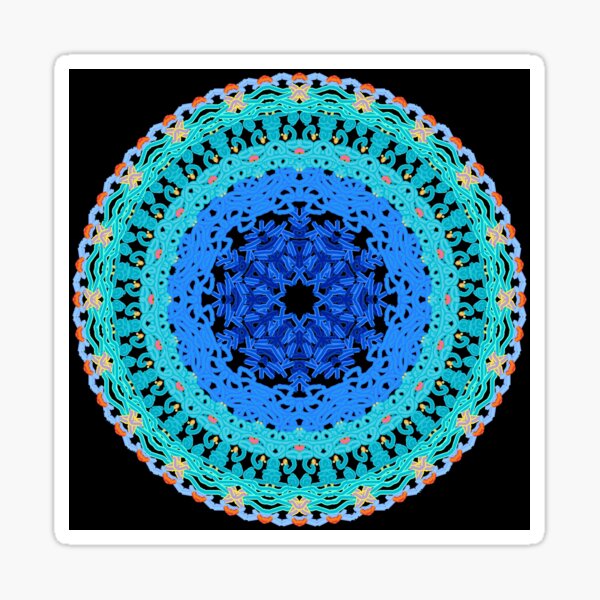 Aperçu de l'œuvre Flow Like Truth – Mandala des eaux sacrées créée et vendue par Mandaladian.