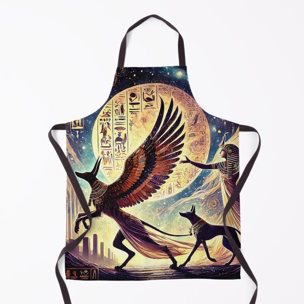 Item preview, Anubis the Guide | Celestial Egyptian Mythology Wall Art designed and sold by Stoneflower-Art.
