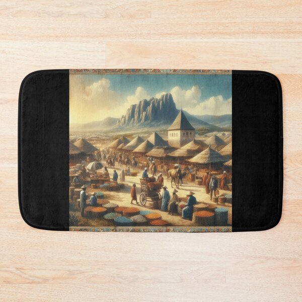 Item preview, Colonial-Era African Market Scenes designed and sold by PrintAfricanArt.