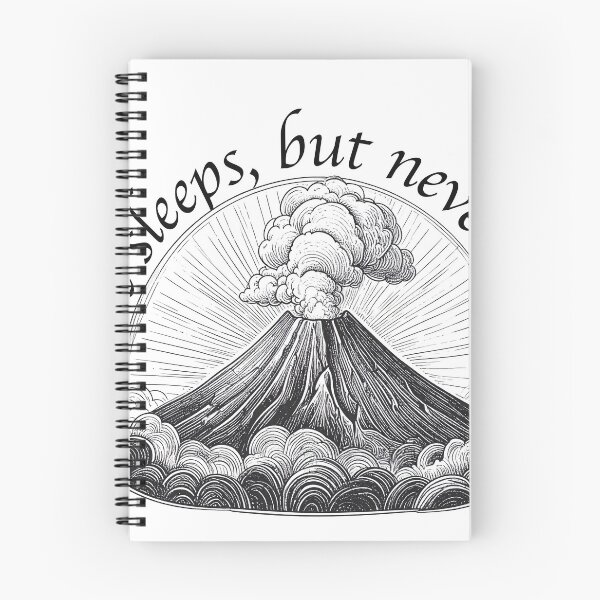 Item preview, Mount Vesuvius, Italy – Volcanic Line Art Print designed and sold by kacperartdesign.