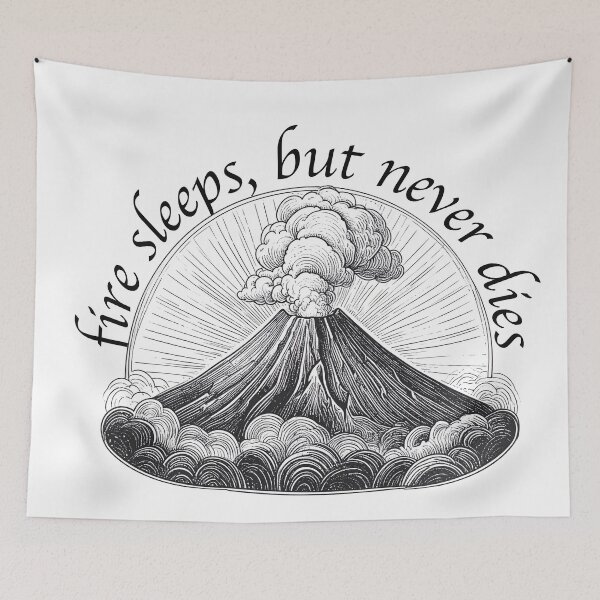 Item preview, Mount Vesuvius, Italy – Volcanic Line Art Print designed and sold by kacperartdesign.
