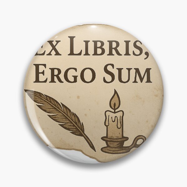 Item preview, Latin Book Lover Sticker – Dark Academia designed and sold by LibrariumStudio.