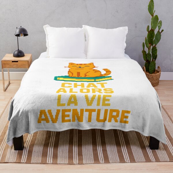 Item preview, A cat sitting on a book, with the text "Cat So Life Adventure" in pixel art. designed and sold by chol94.