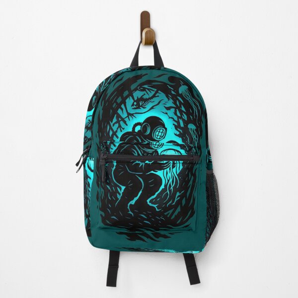 Item preview, Deep Sea Diver Vintage Helmet Bioluminescent Jellyfish Design designed and sold by Shoot-The-Moon.