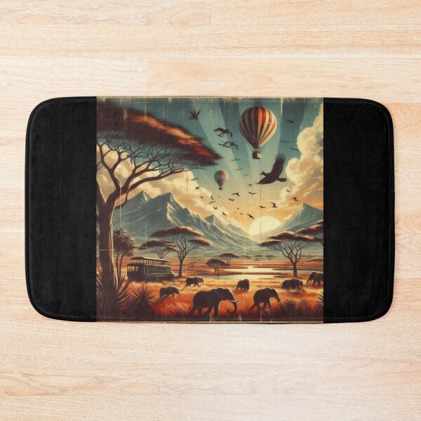 Item preview, Vintage Safari Travel Posters (Africa 1930s style) designed and sold by PrintAfricanArt.