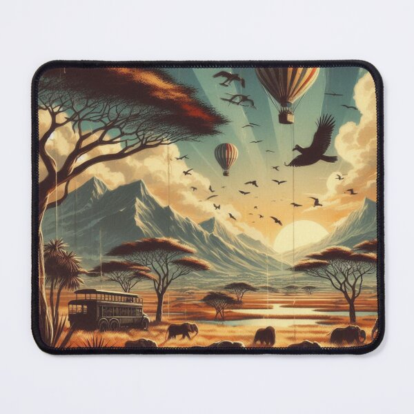 Item preview, Vintage Safari Travel Posters (Africa 1930s style) designed and sold by PrintAfricanArt.