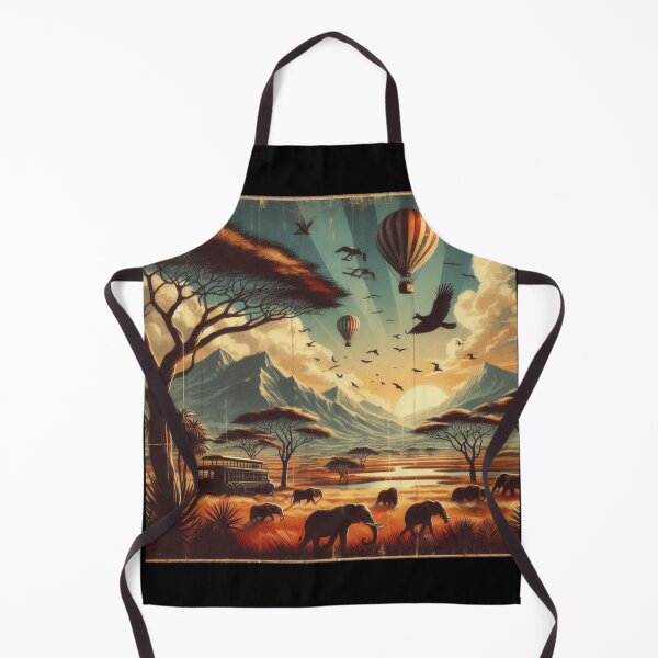 Item preview, Vintage Safari Travel Posters (Africa 1930s style) designed and sold by PrintAfricanArt.