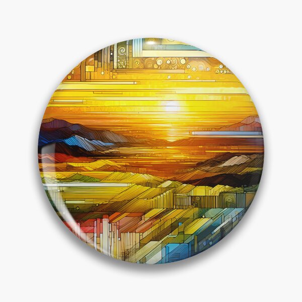 Item preview, Nevada Sunrise| Modern Desert Landscape Wall Art  designed and sold by Stoneflower-Art.