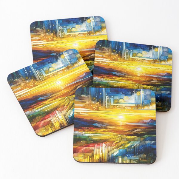 Item preview, Nevada Sunrise| Modern Desert Landscape Wall Art  designed and sold by Stoneflower-Art.